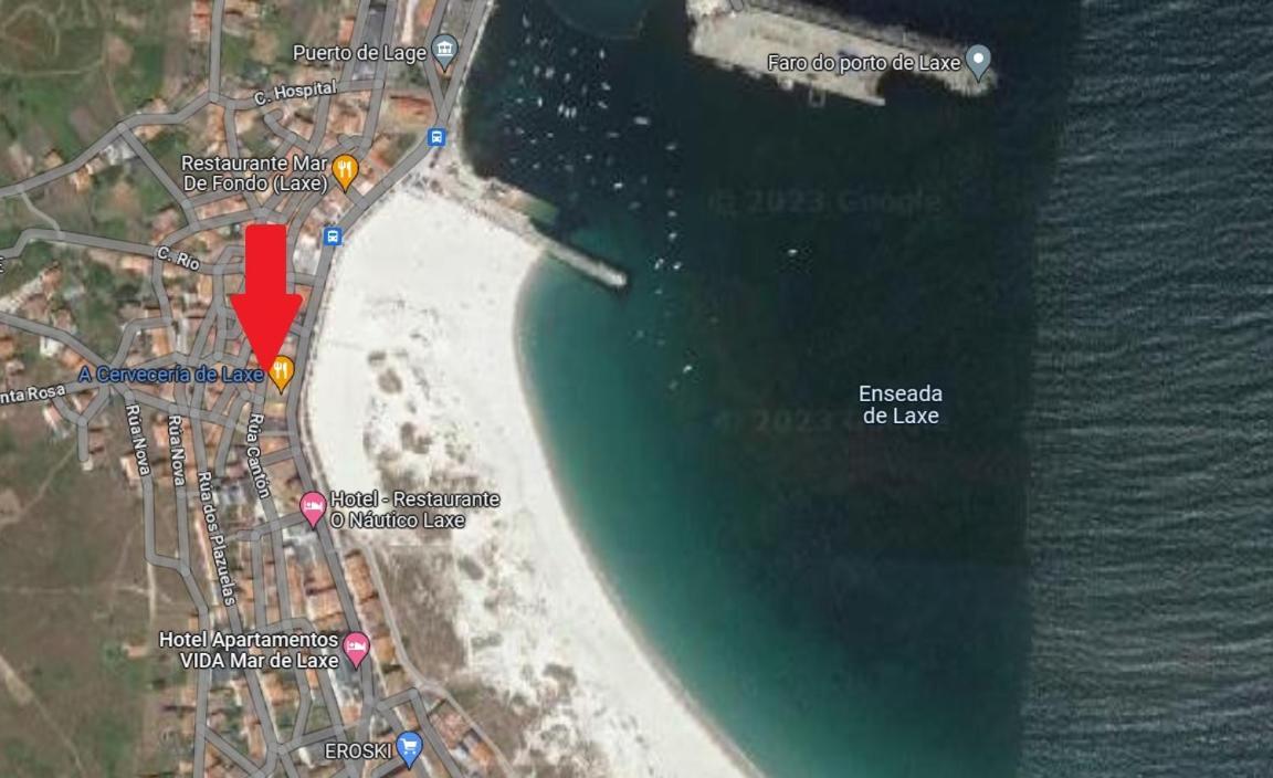 Apartamento En Playa De Laxe Luaran gambar